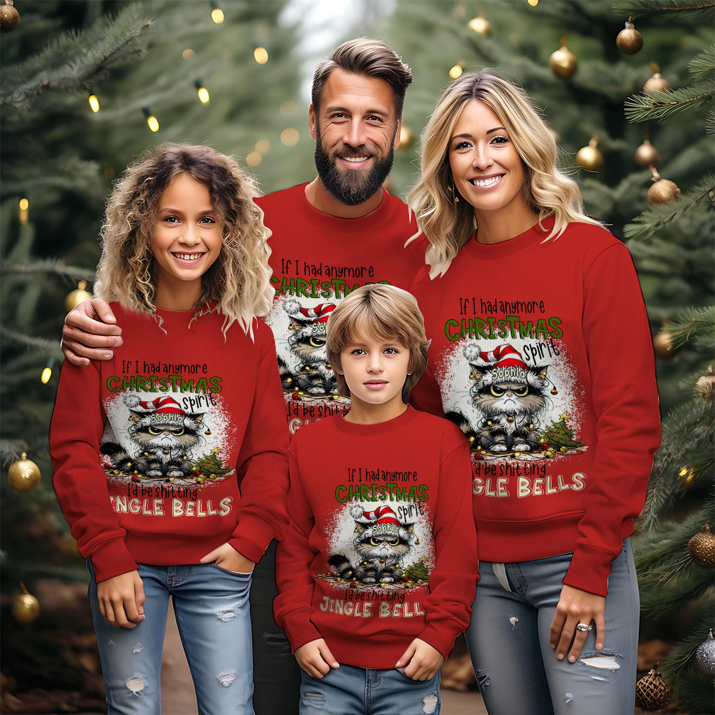 Christmas Spirit - Personalized Christmas Ugly Sweater