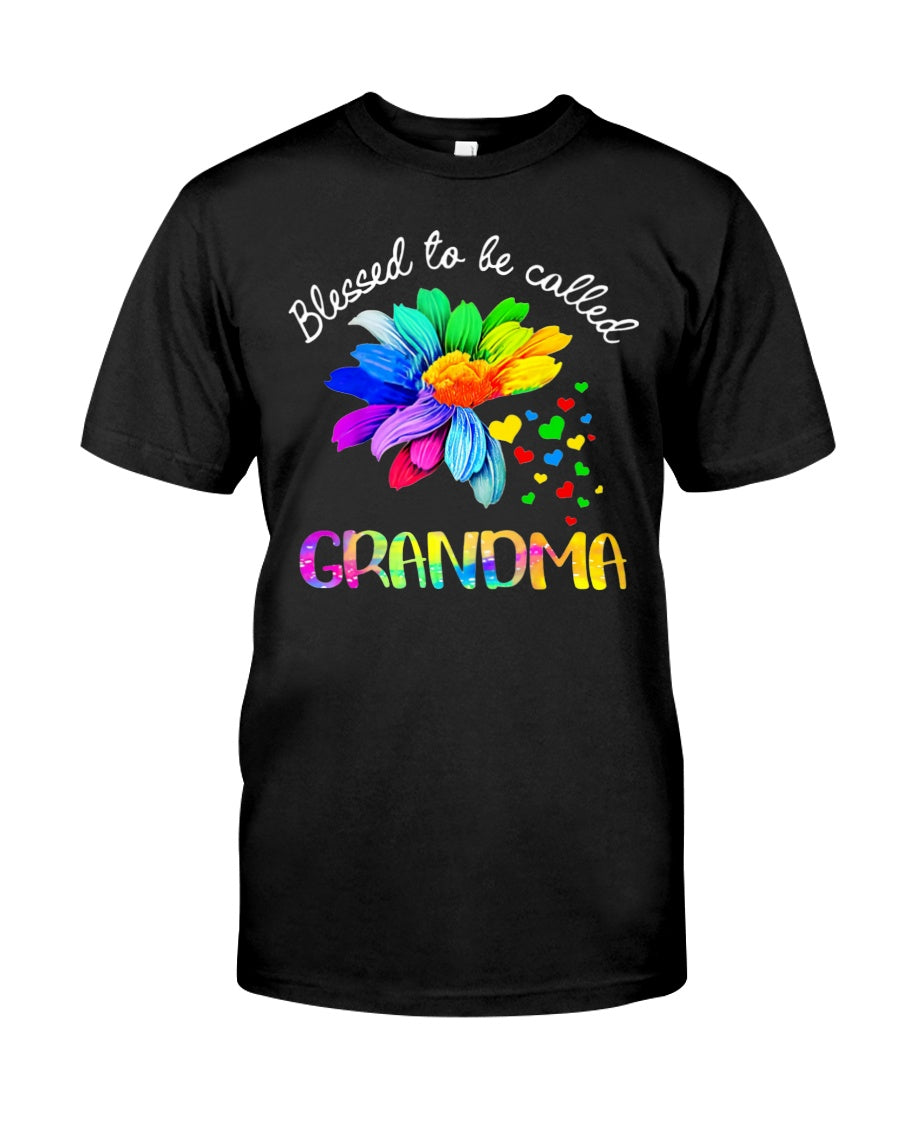 Blessed To Be Called Grandma - Autism Awareness T-shirt and Hoodie 0921