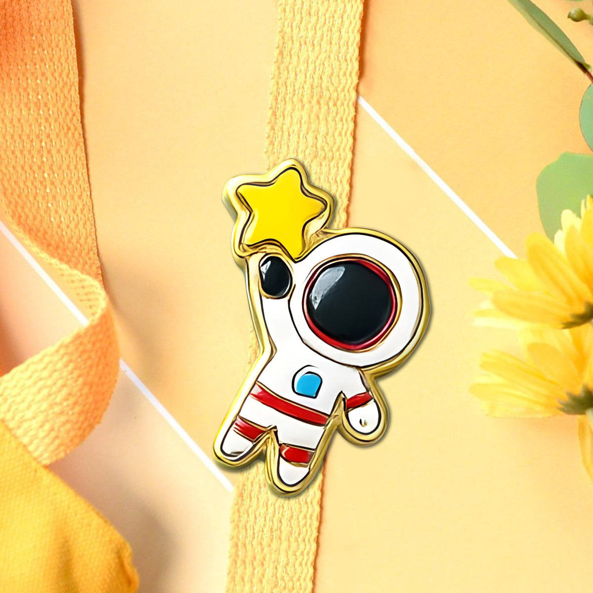Cute Astronaut Pin Collection - Personalized Kid Pin
