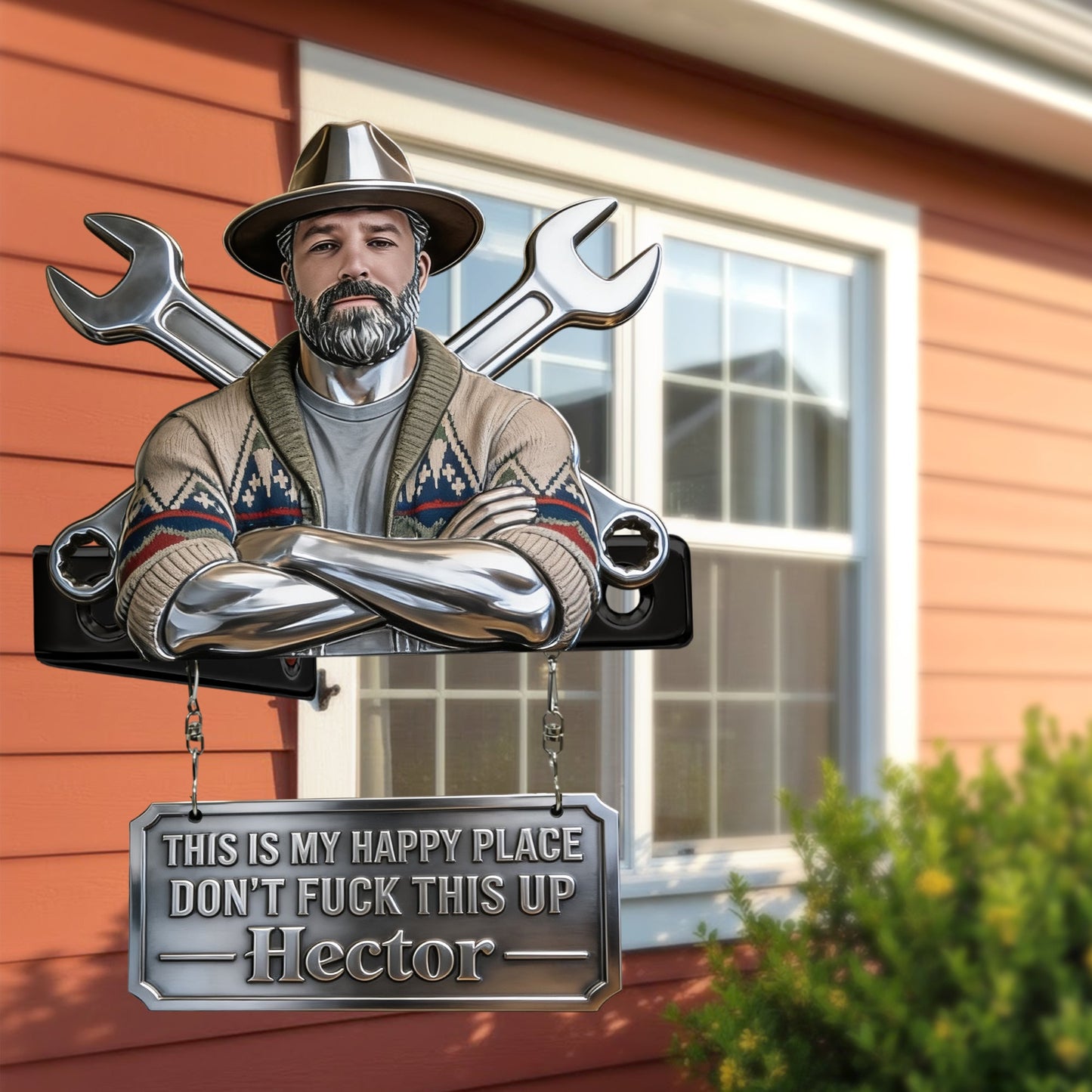 Don't Mess This Up - Personalized Mechanic Wooden Wall Mount Sign