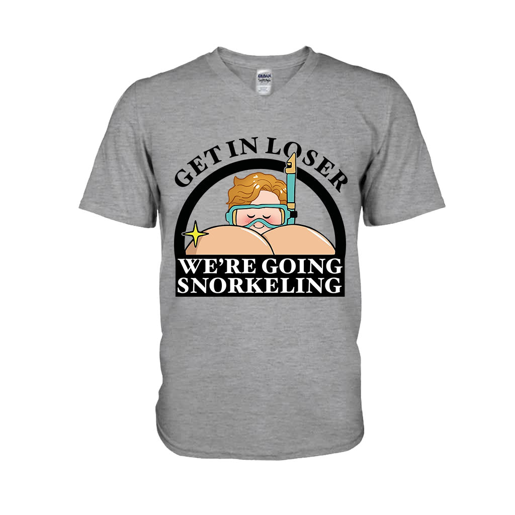 Get In Loser Funny Snorkeler - Personalized Scuba Diving T-shirt And Hoodie