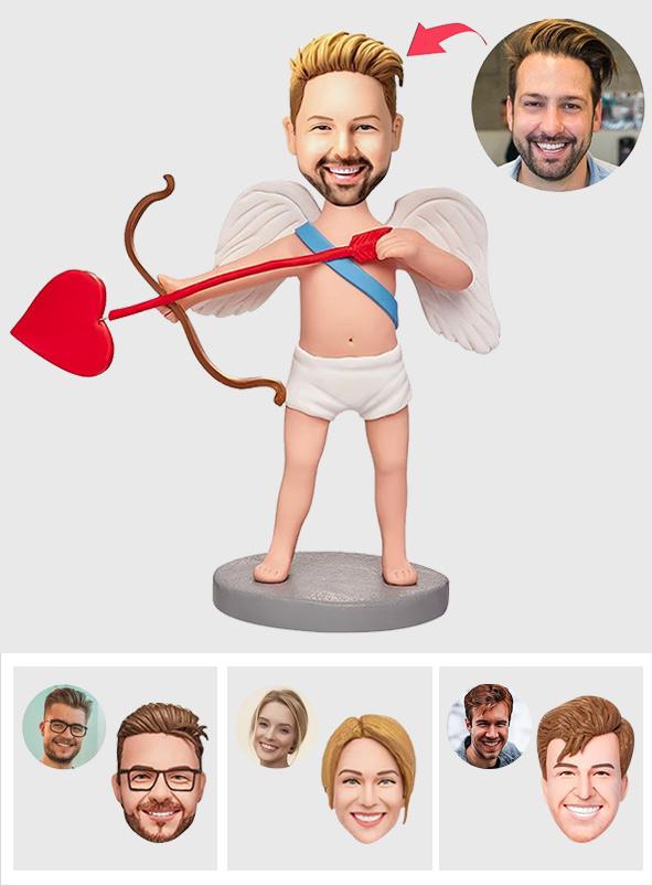 Funny Cupid - Personalized Man Cupid Bobblehead
