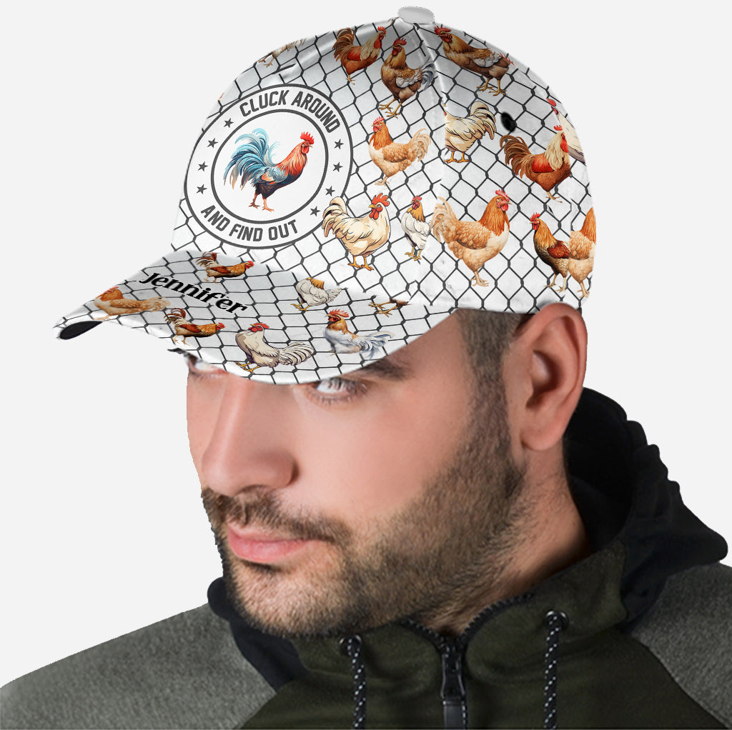 Cluck Around And Find Out - Personalized Chicken Classic Cap