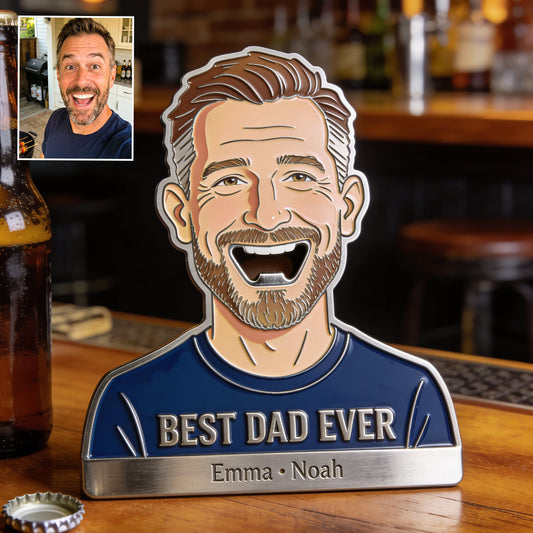 Funny Dad Papa Opener - Personalized Father Bottle Opener
