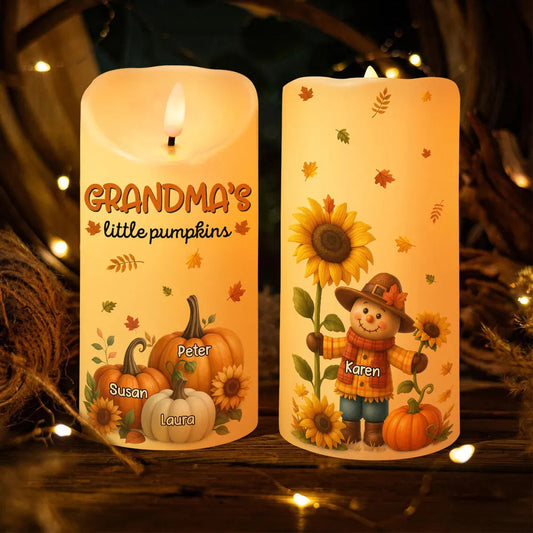 Sunflower Flameless LED Candle – Perfect Gift for Grandma, Bringing Warm Autumn Glow Home