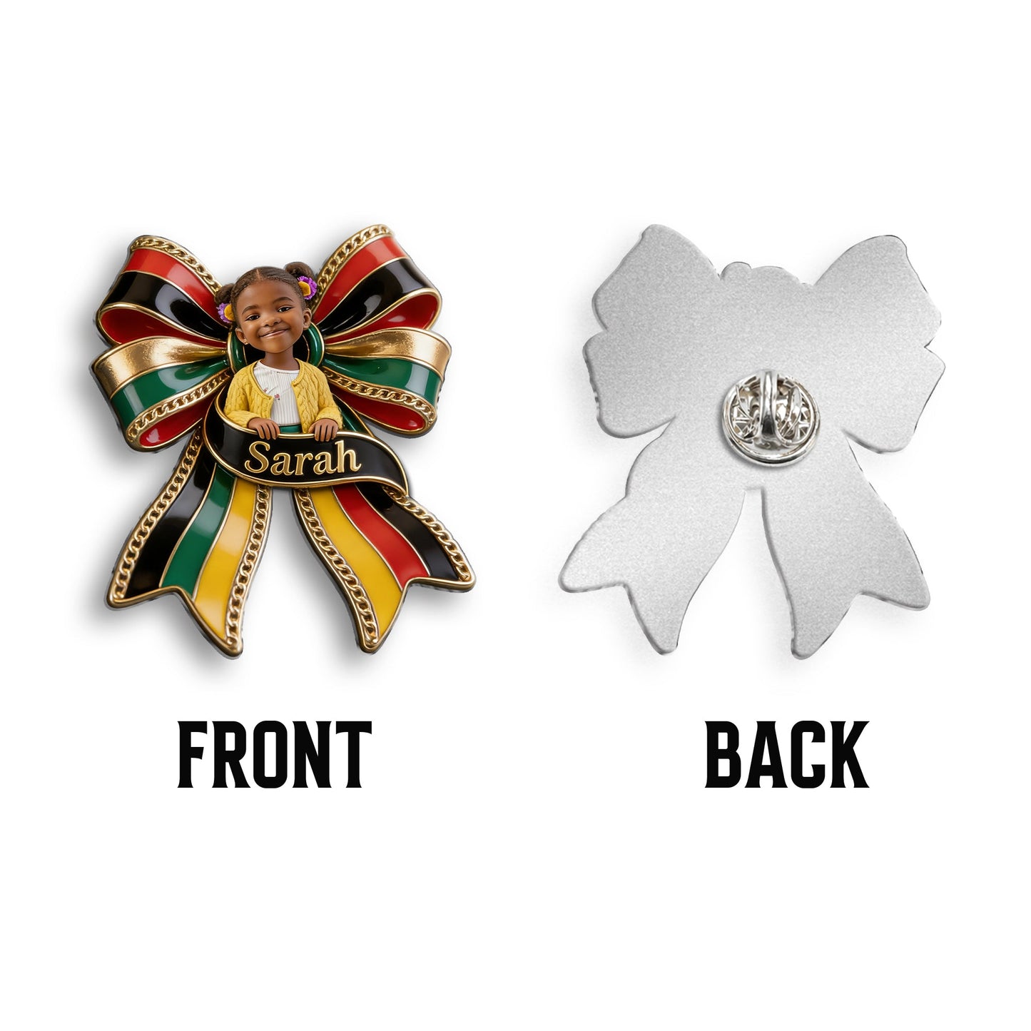 Celebrating Freedom 1865 - Personalized Juneteenth 3D Embossed Enamel Pin