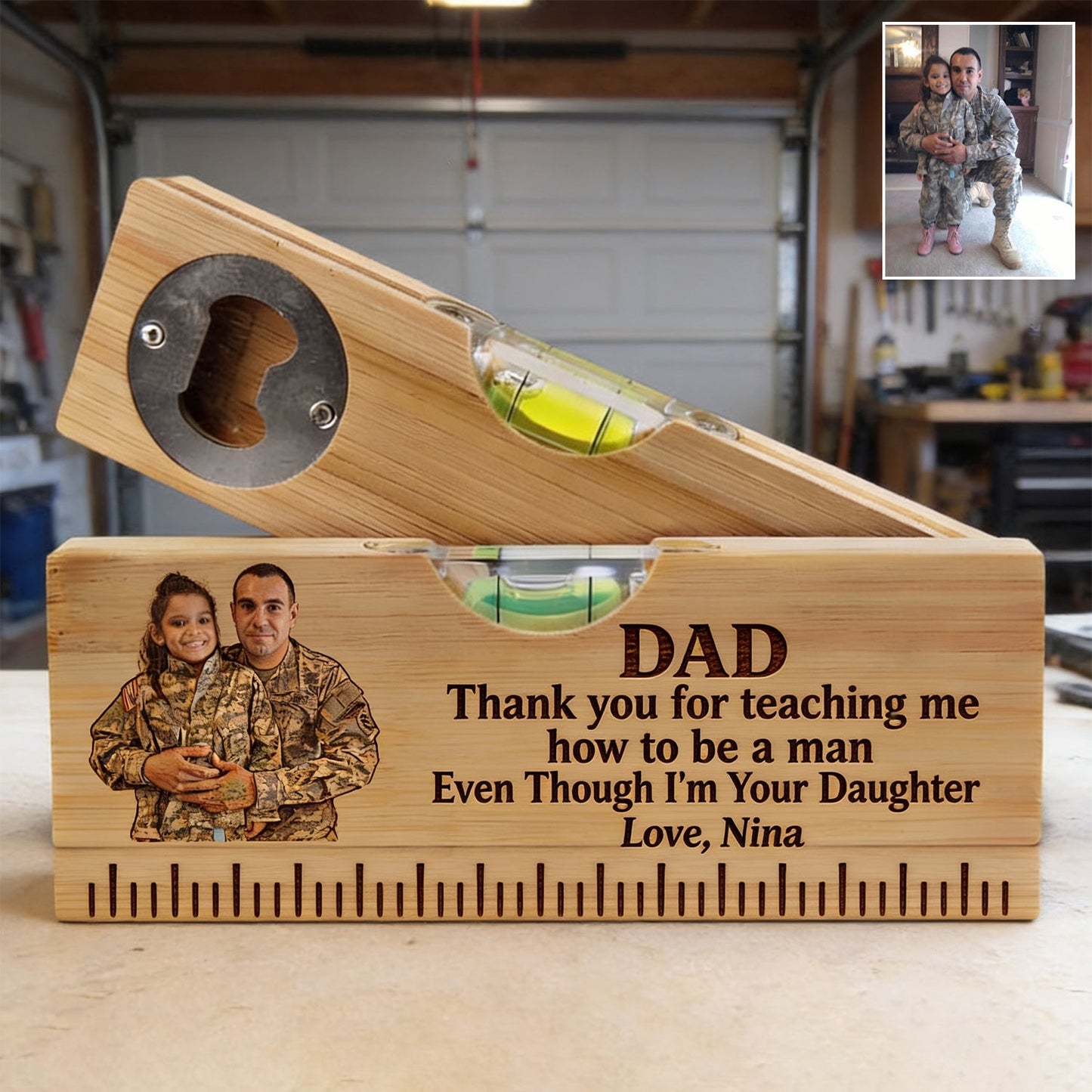 I'm Your Daughter - Personalized Father Spirit Level Bottle Opener
