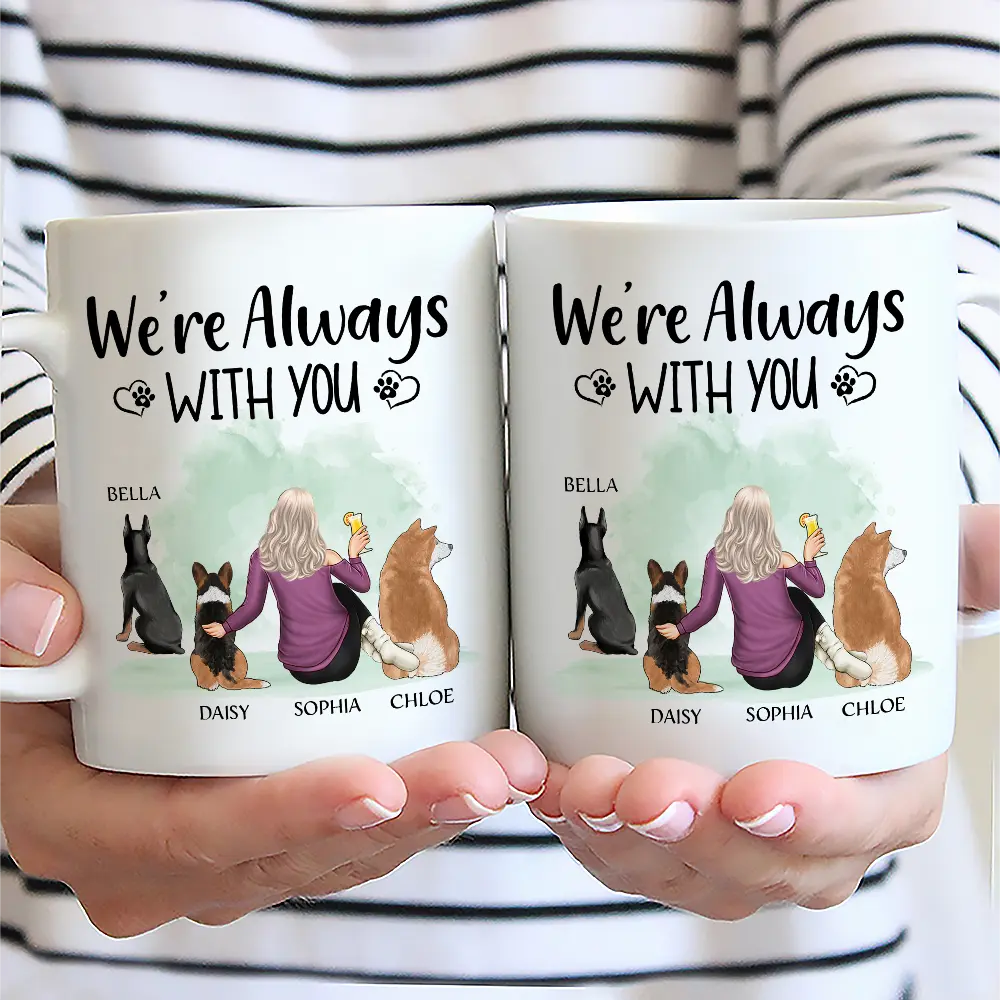 A Girl & Her Dogs – A Heartwarming Bond with Custom Names, Perfect Gift for Dog Lovers,for Mother’s Day or Birthday