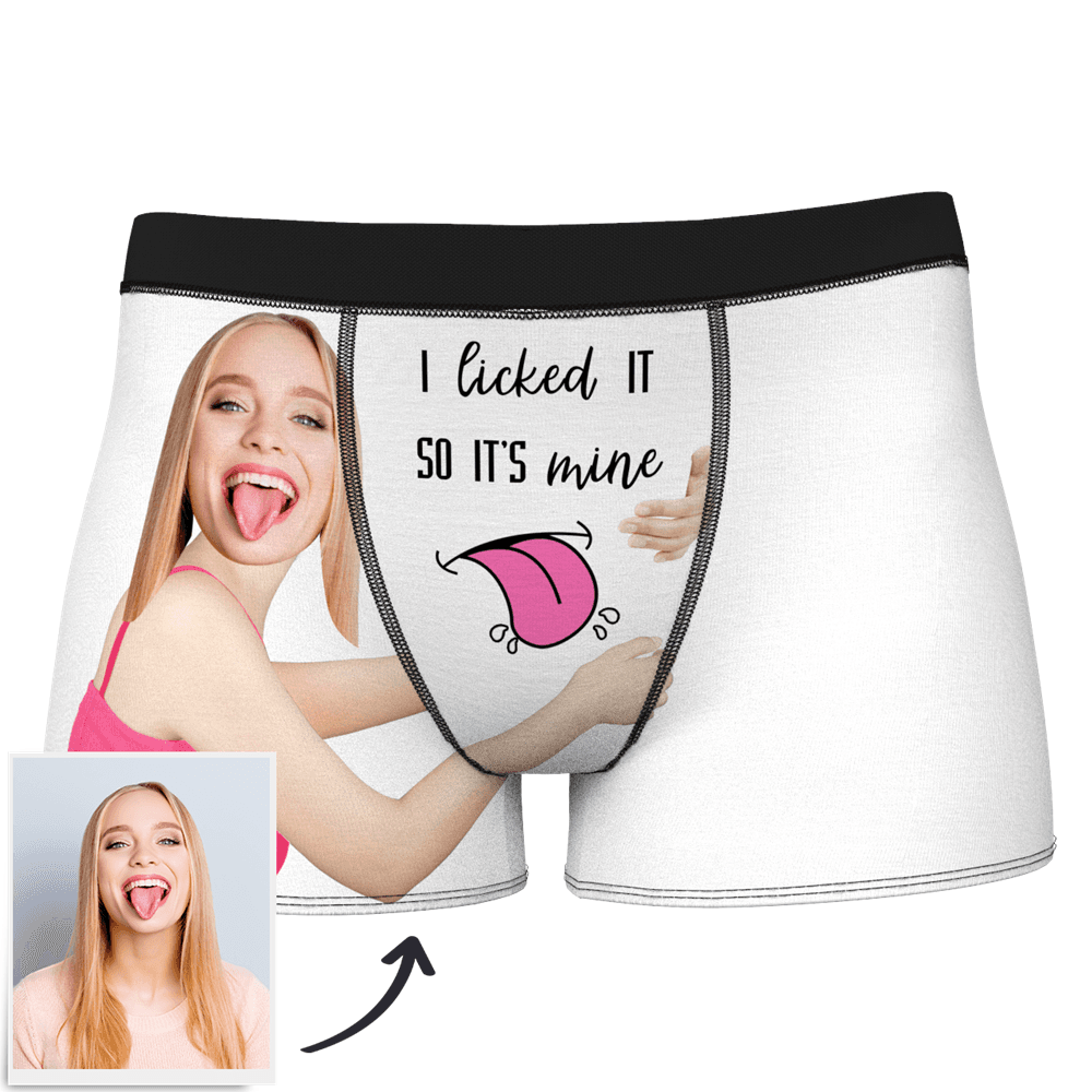 Custom Wife Or Girlfriend Face Boxers - Personalized Couple Men's boxer briefs
