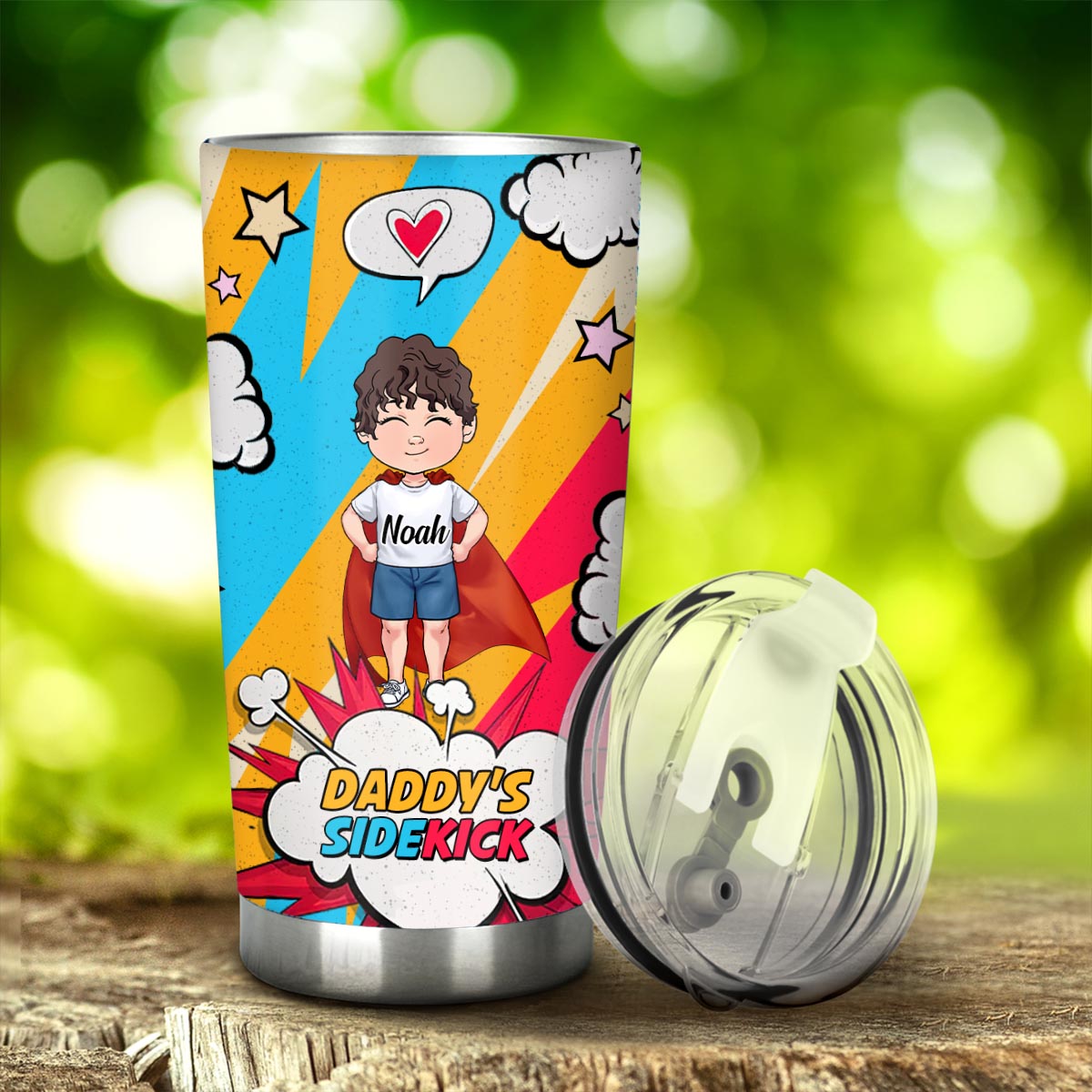 Dear Super Daddy - Personalized Father's Day Father Tumbler