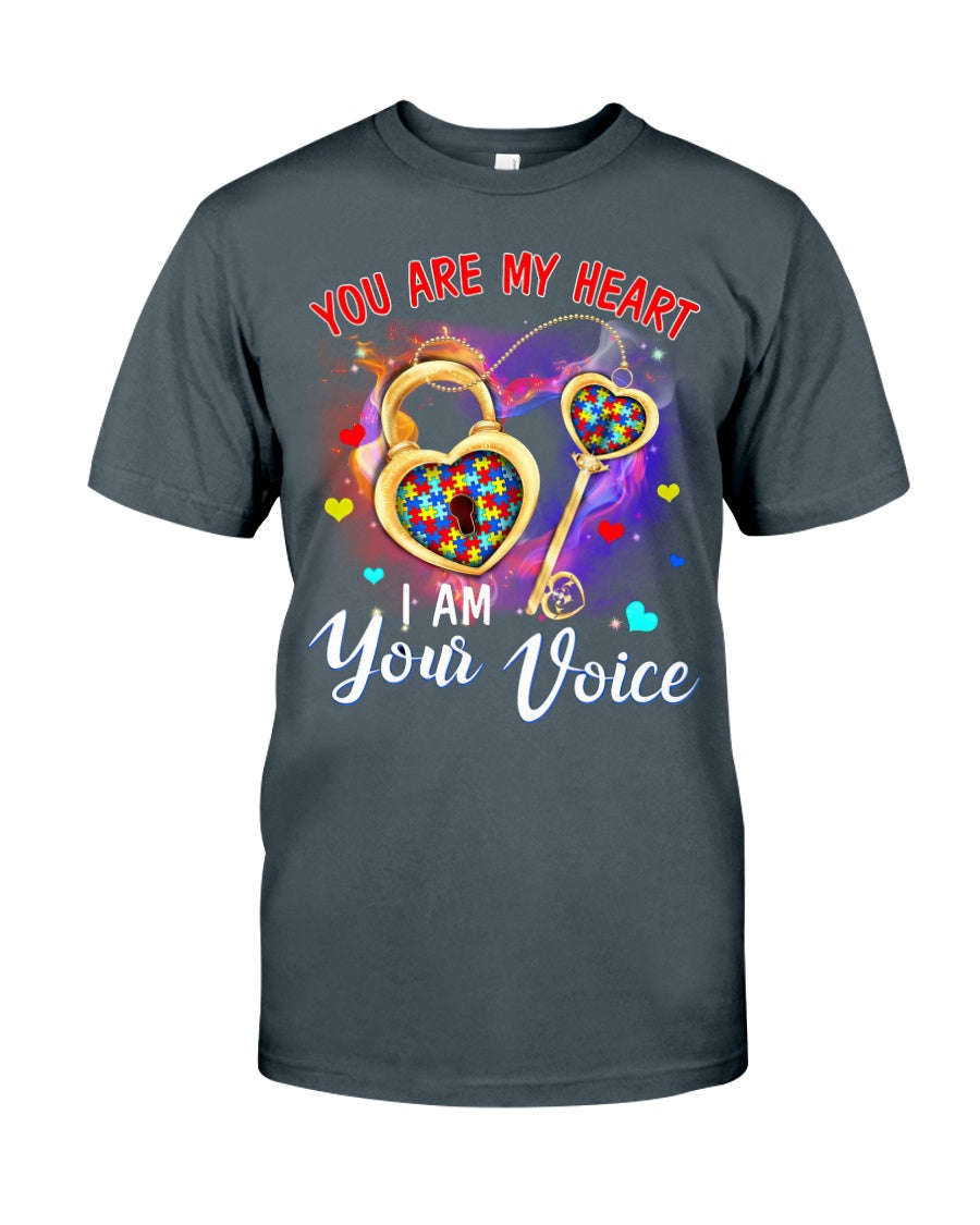 Autism I'm Your Voice You Are My Heart - Autism Awareness T-shirt and Hoodie 0921