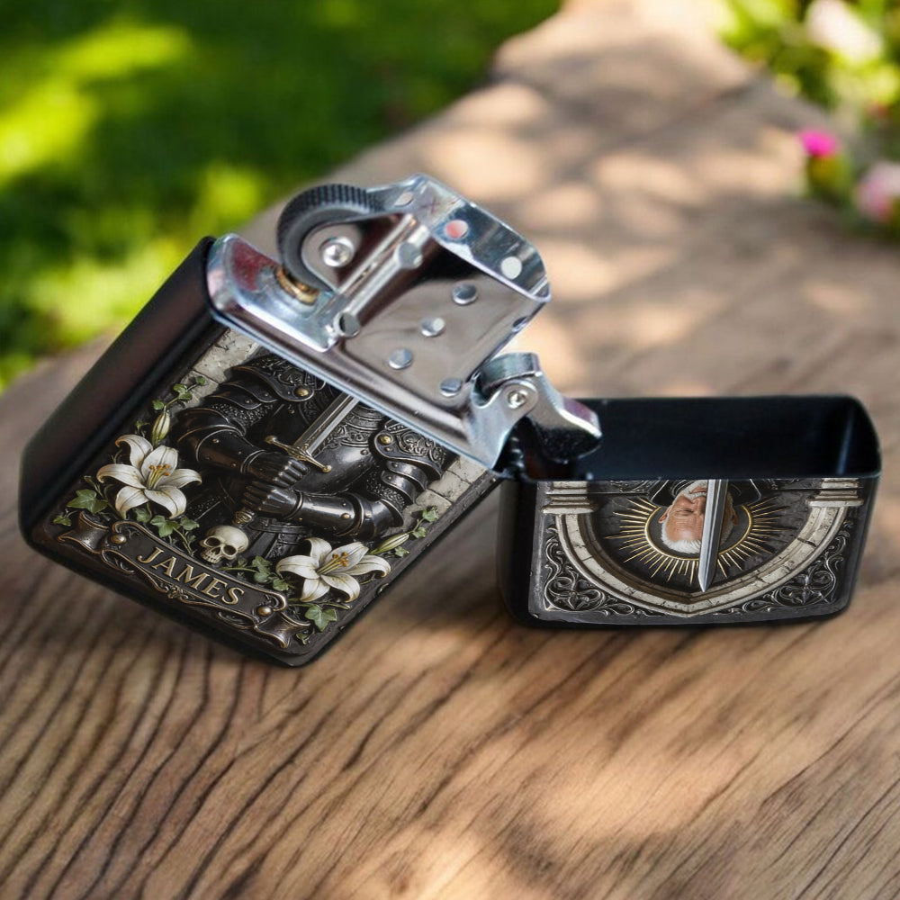 Knight Of God - Personalized Christian Lighter
