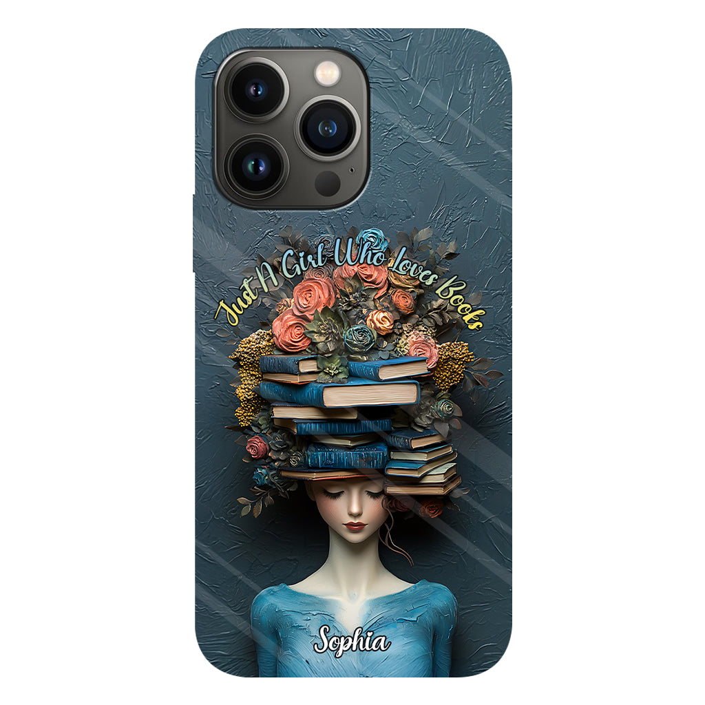 Just A Girl Who Loves Books - Personalized Book Full Print Phone Case