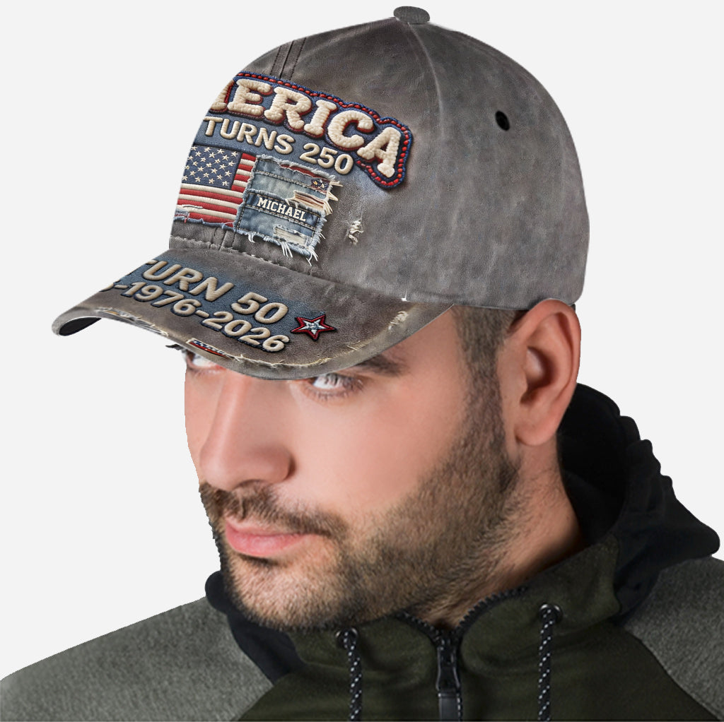 Birthday Patriotic 4th of July Gift - Personalized Birthday Classic Cap