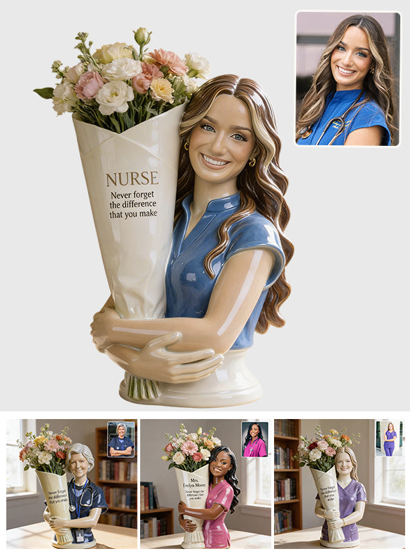 Custom Any Photo - Personalized Nurse Acrylic Pot