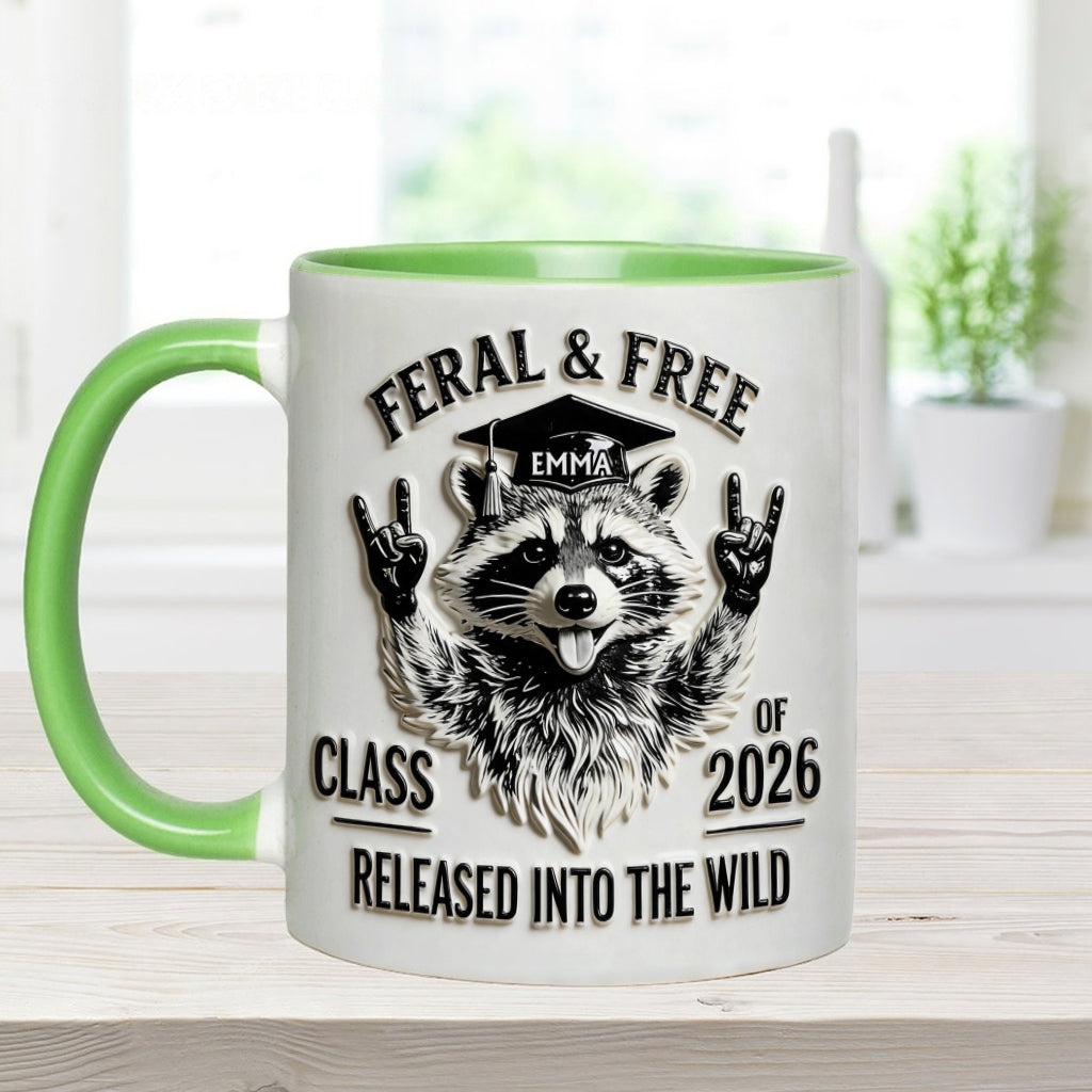 Funny Graduation Gifts - Personalized Graduation Accent Mug