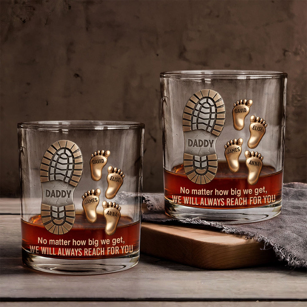 Happy Father's Day - Personalized Father Whiskey Glass