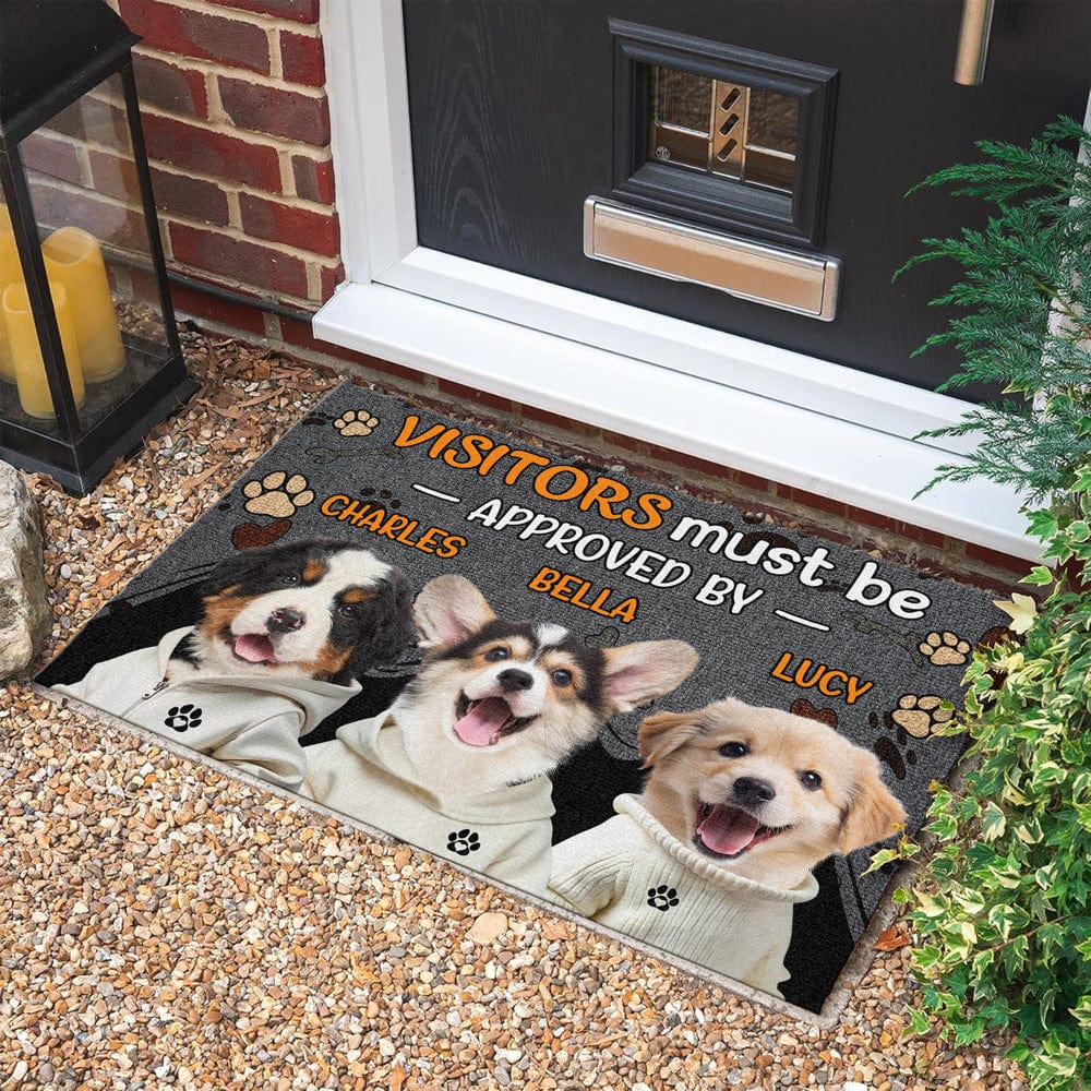 Personalized Dog Lovers Doormat - Custom Entrance Mat