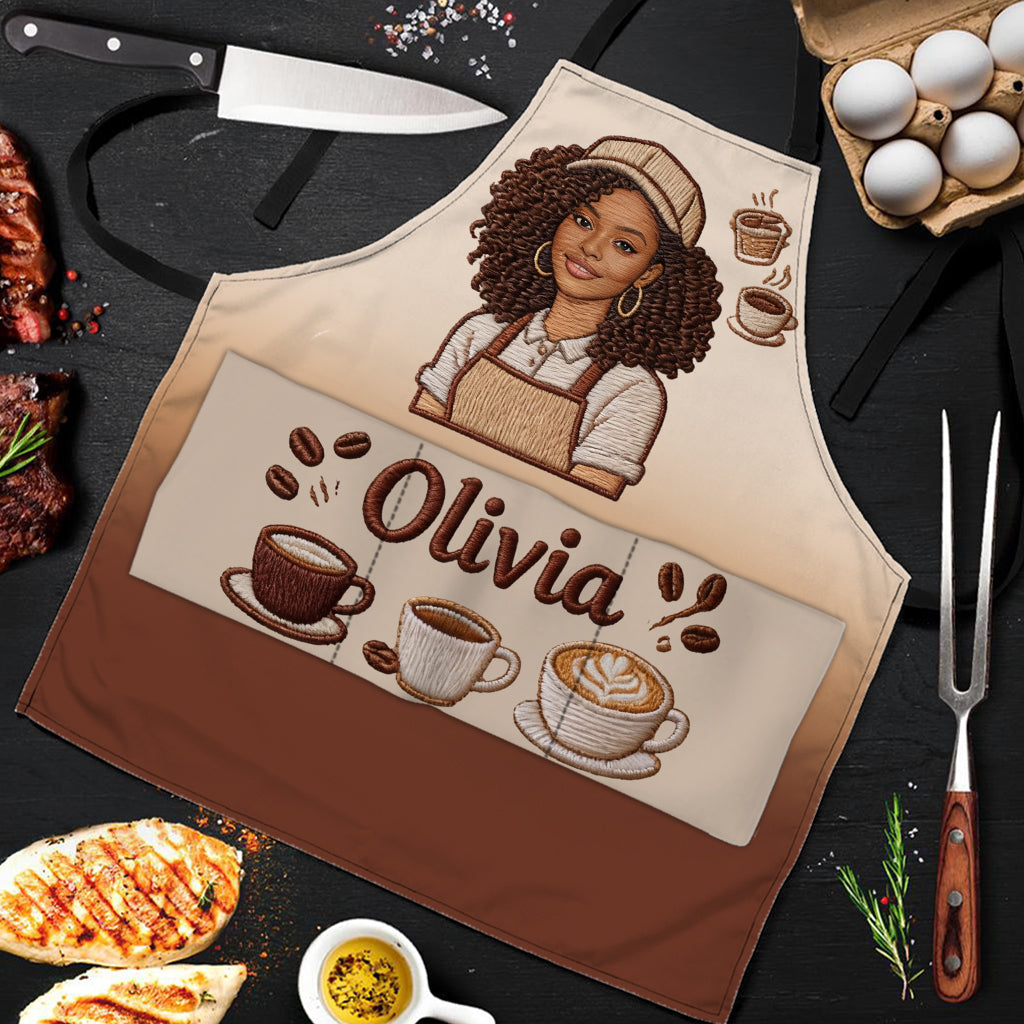 Best Barista - Personalized Coffee Apron With Pockets