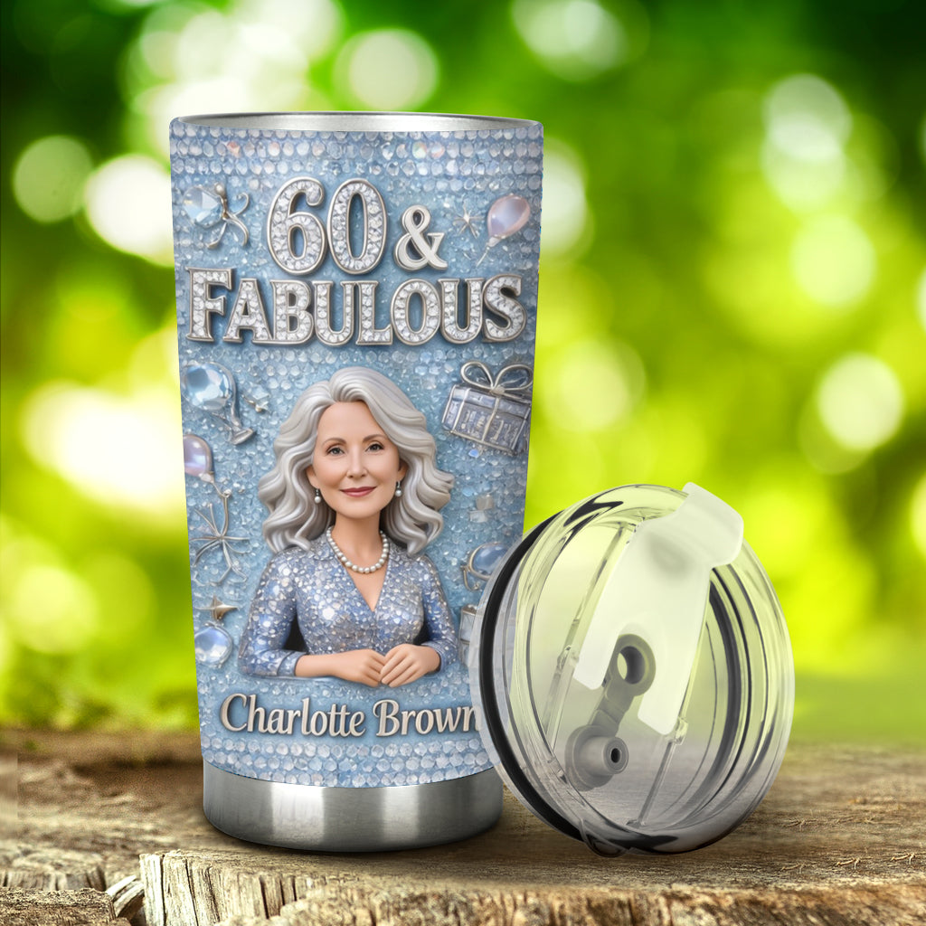 Custom Any Photo - Personalized Birthday Tumbler