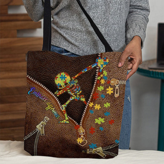 Autism Awareness : Embrace Differences - Tote Bag 0921