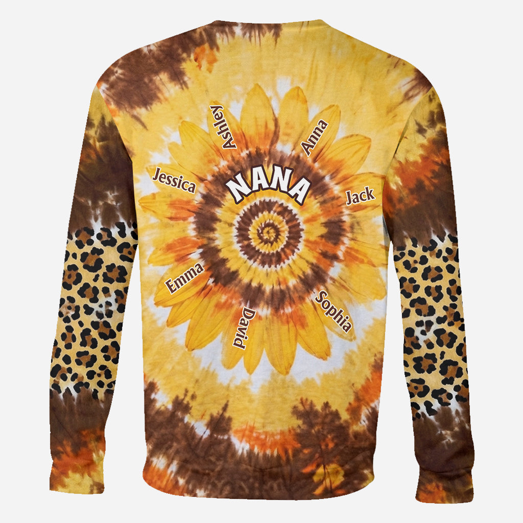 Grandms's Little Sunflower - Personalized Grandma All Over Shirt