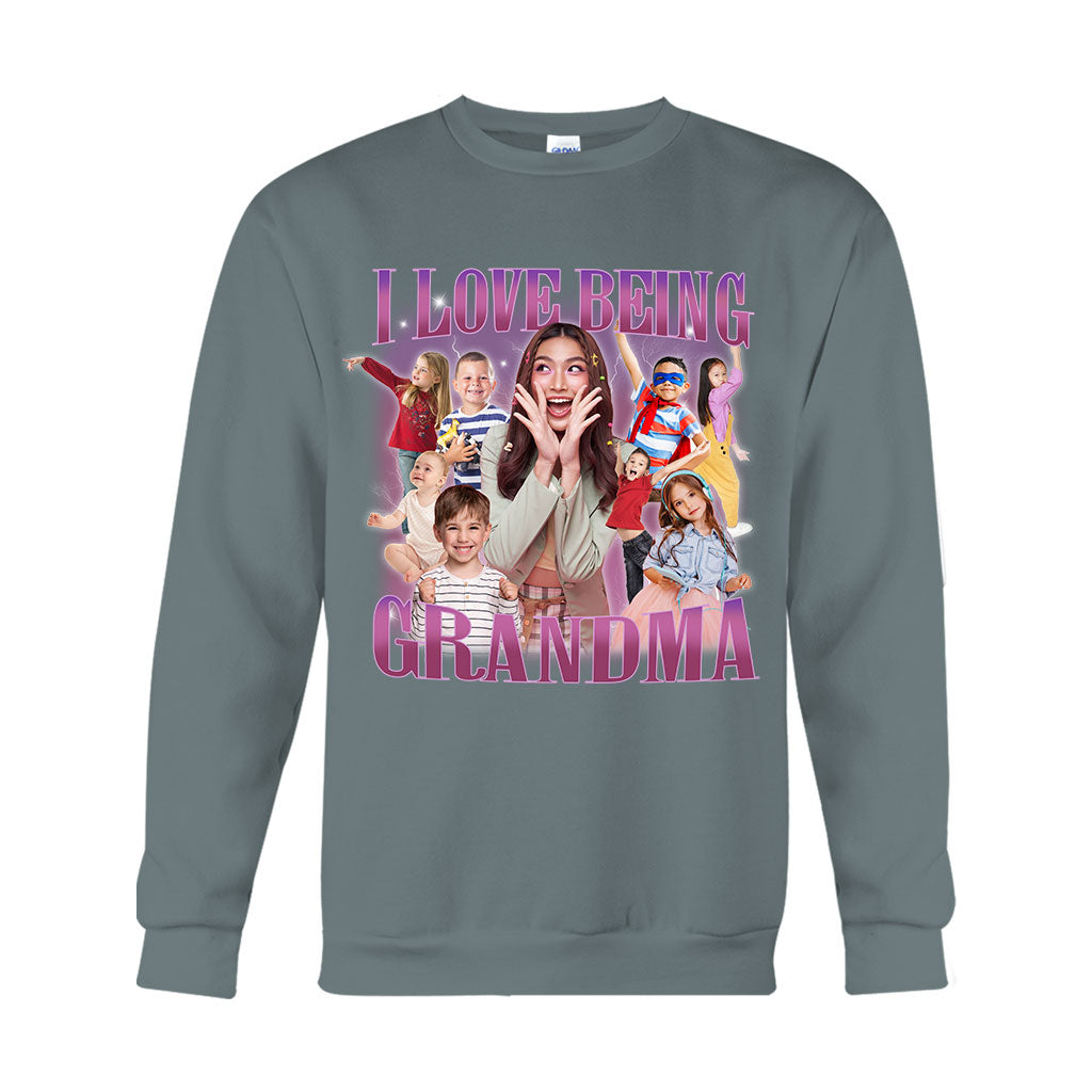 I Love Being Grandma/ Nana/ Mimi/ Gigi... - Personalized Grandma T-shirt And Hoodie