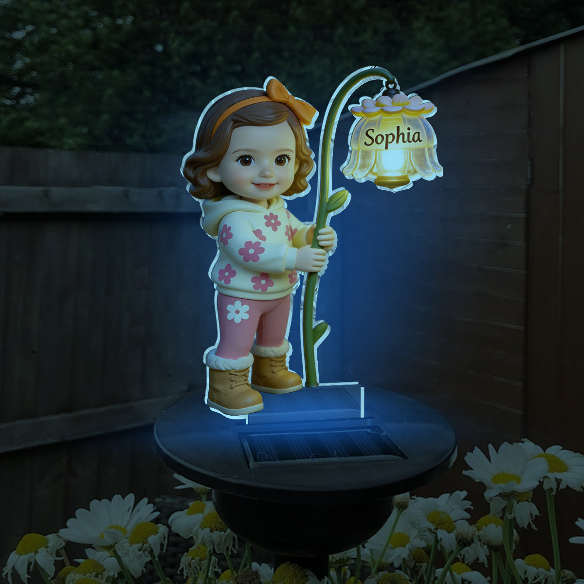 Grandma's Garden - Personalized Grandma Garden Solar Light