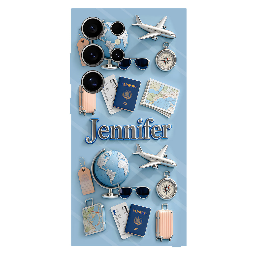 Just A Girl Who Loves Travelings - Personalized Travelling Full Print Phone Case