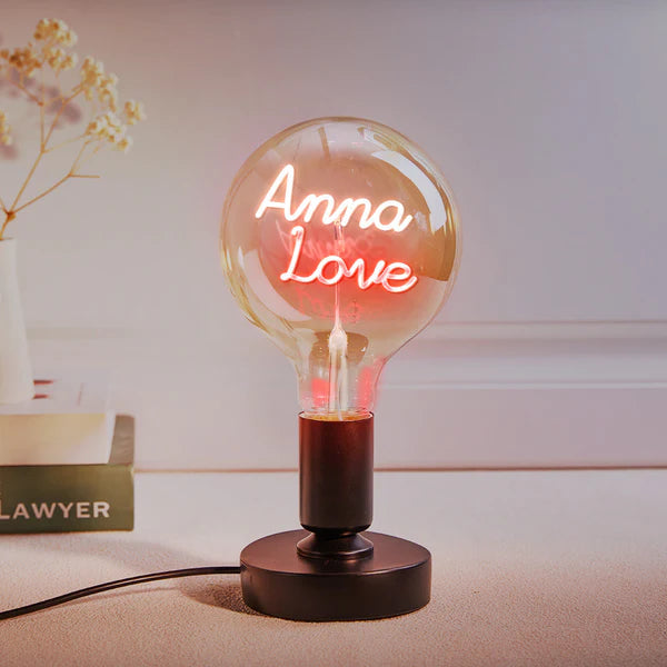 Any Name Light Bulbs - Personalized Any Name Light Bulbs Lamp