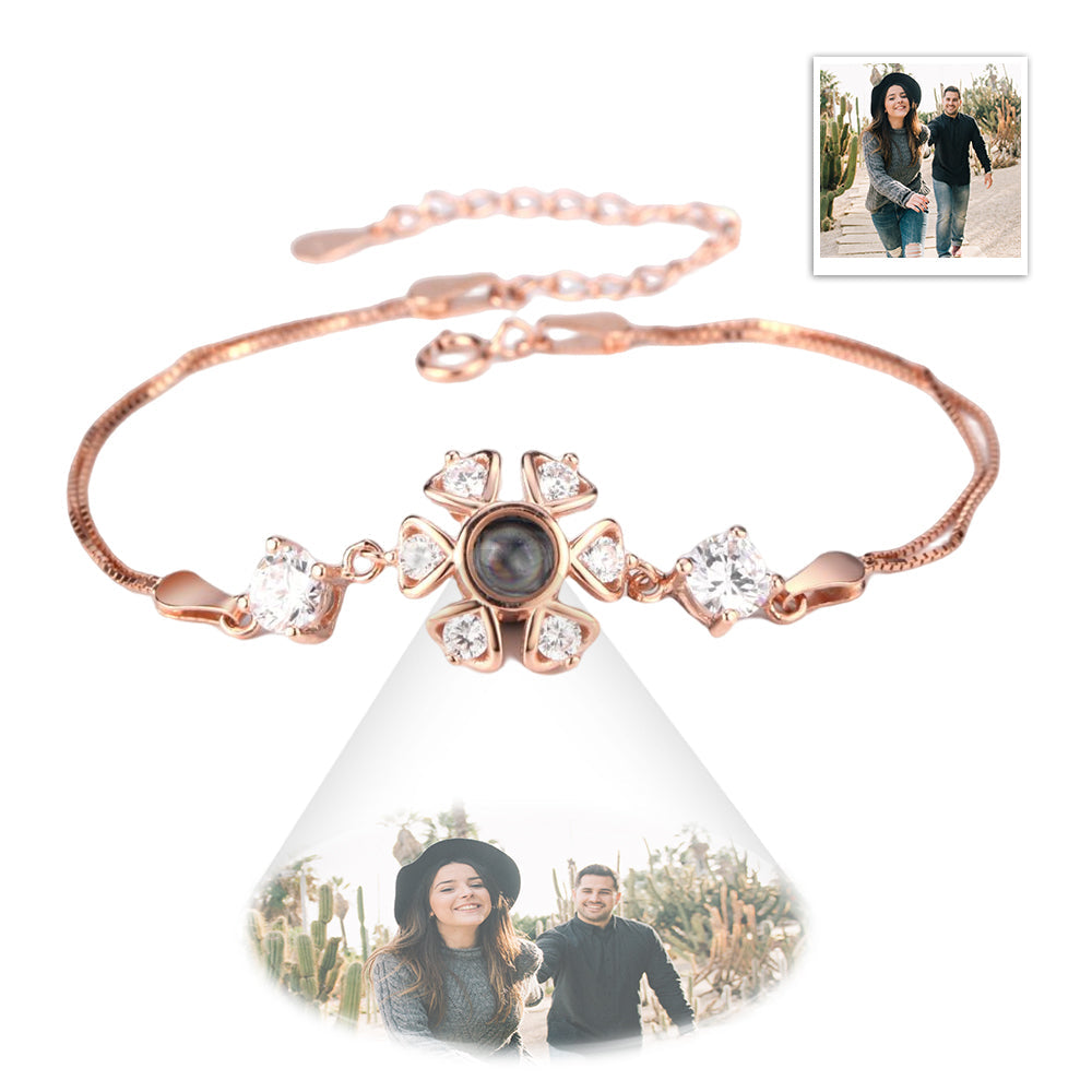 Zircons Personalized Projection Photo Charm - Personalized Minimalist Photo Projection Charm