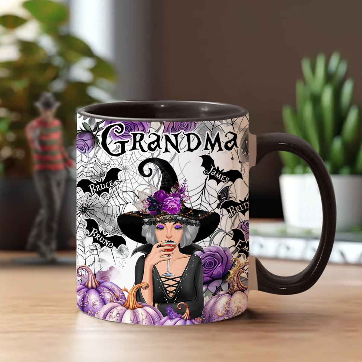 Grandma Witch - Personalized Grandma Accent Mug