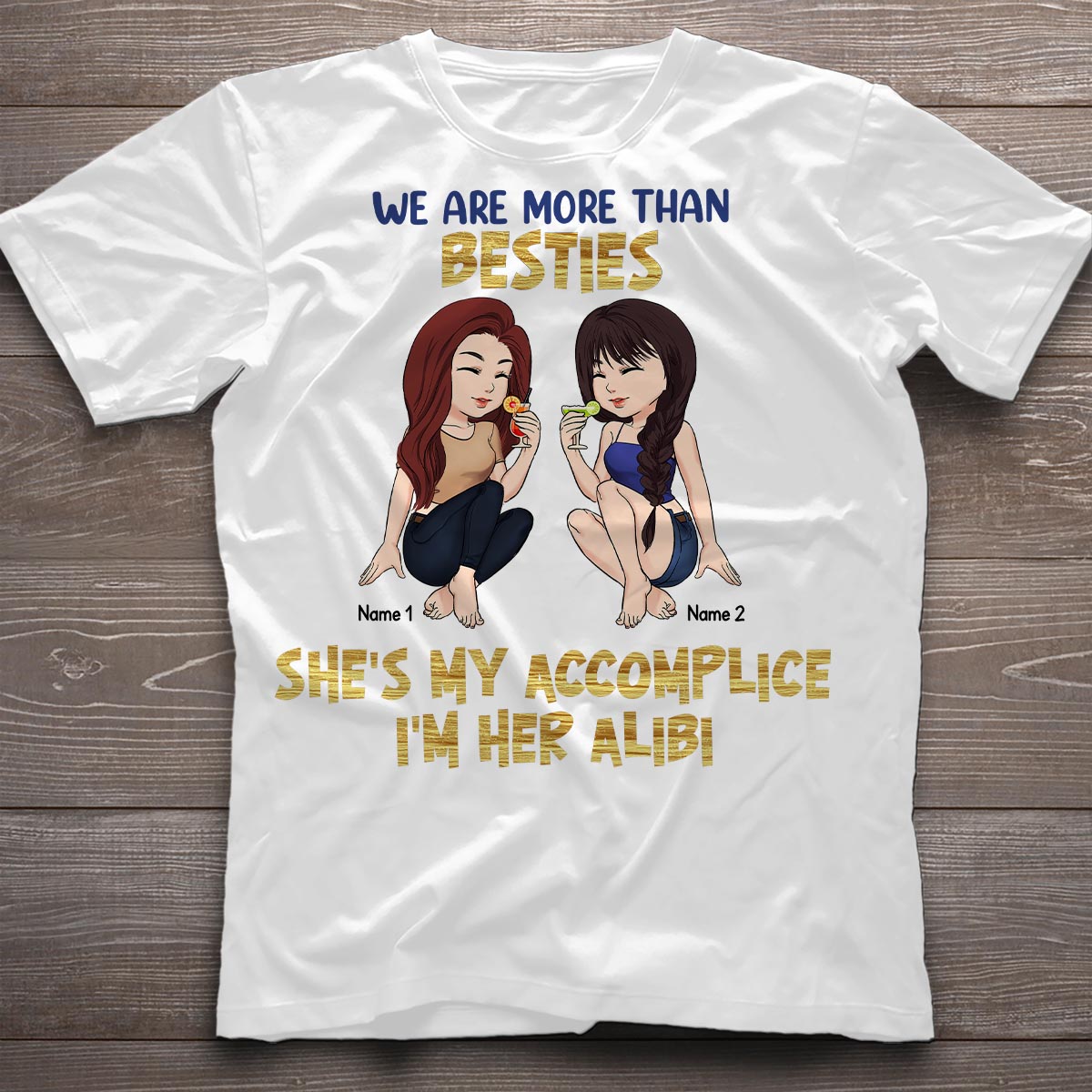 Best Friends Are The Sisters We Choose For Ourselves - Bestie gift for sister - Personalized T-shirt And Hoodie