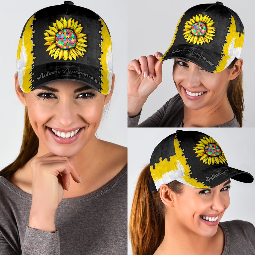 Autism Awareness You Are My Sunshine - Autism Awareness Classic Cap 0921