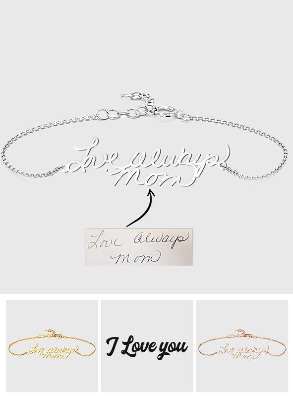 Any Handwritting - Personalized Handwriting Bracelet