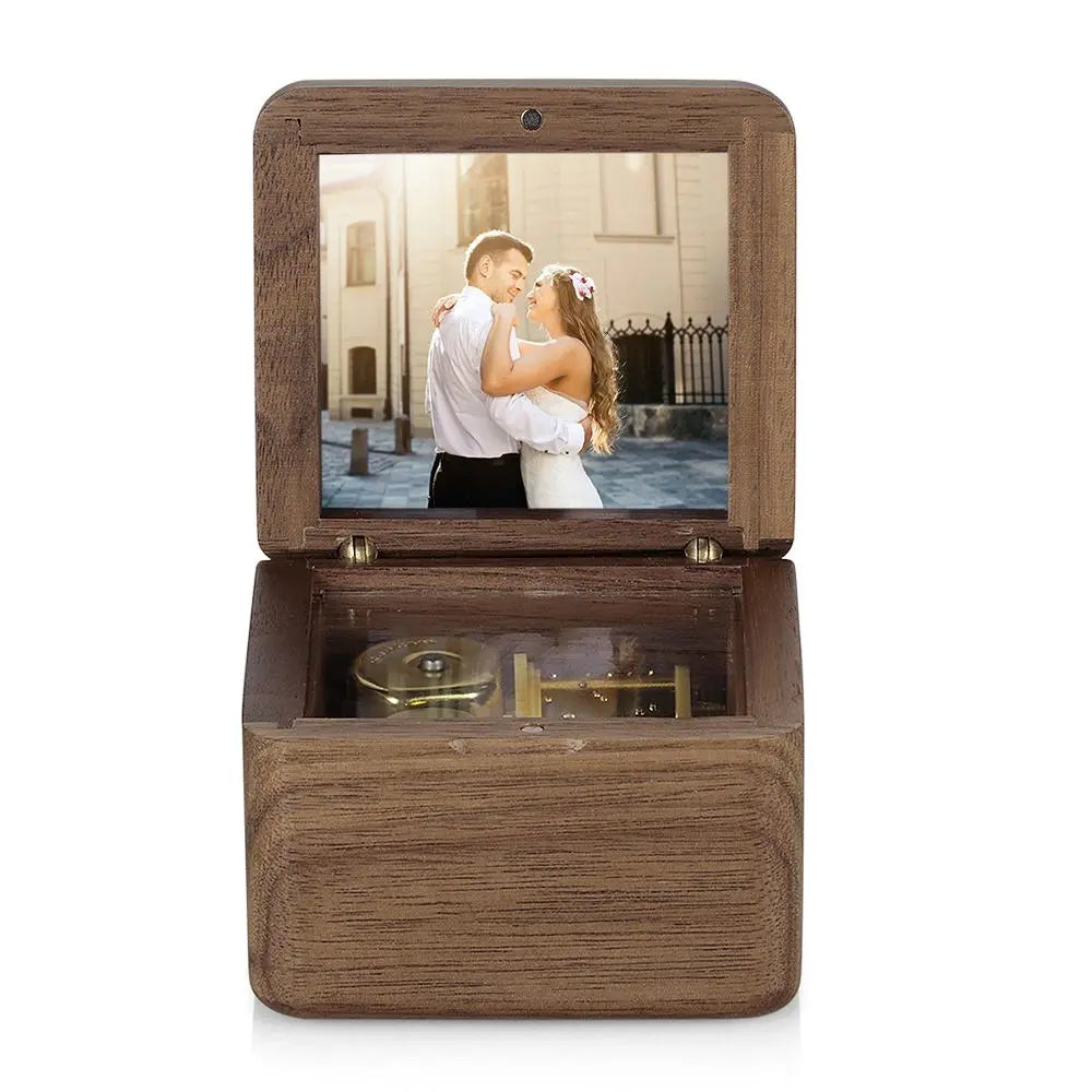Custom Photo Wooden Music Box - gift for anyone - Personalized Music Box