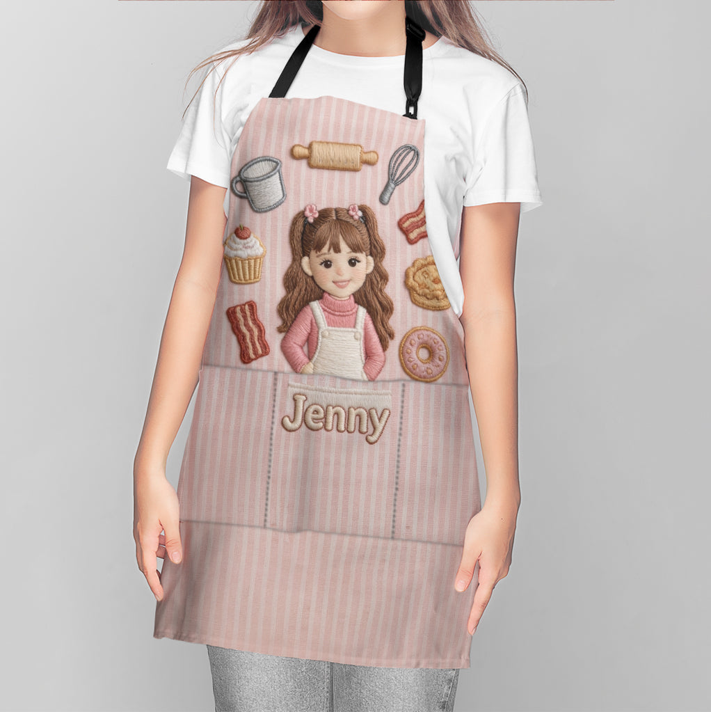 Custom Any Photo - Personalized Kid Apron With Pockets