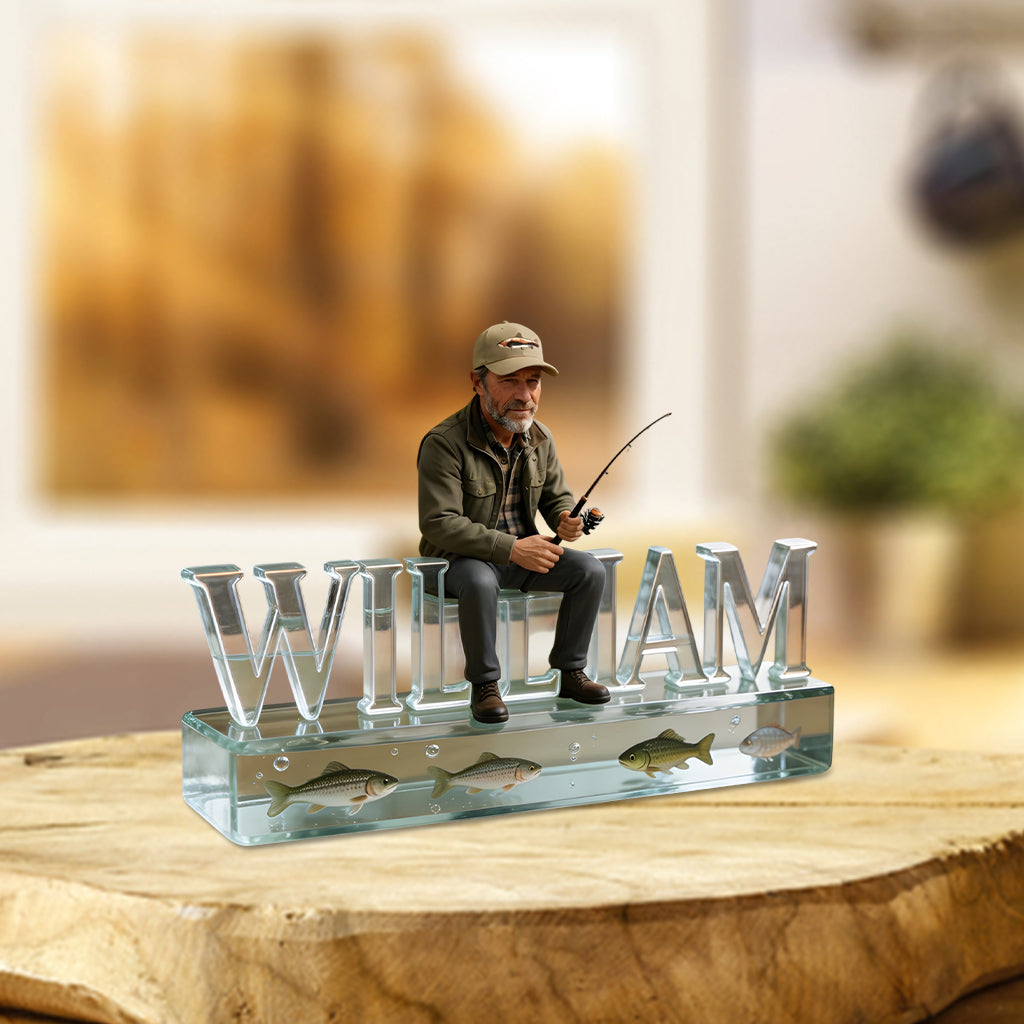 Custom Any Photo - Personalized Fishing Custom Shaped Acrylic Plaque