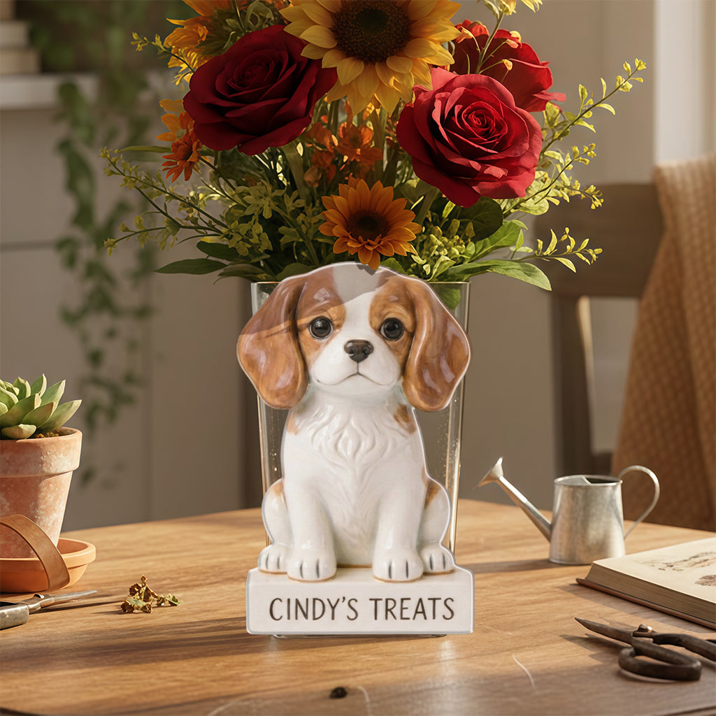 Custom Any Photo Pet Treats - Personalized Dog Acrylic Pot