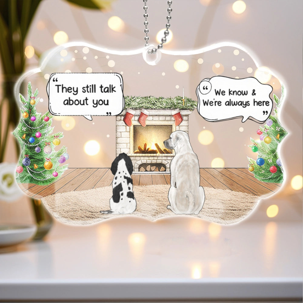 Pet Memory Acrylic Ornament – Heavenly Pets Theme, Perfect Memorial for Beloved Pets