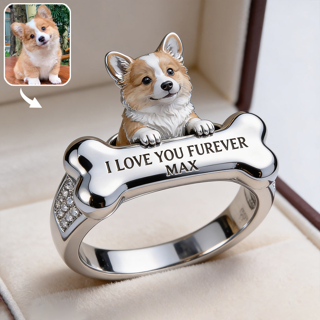 Forever Love Pet - Personalized Dog Adjustable Shaped Ring