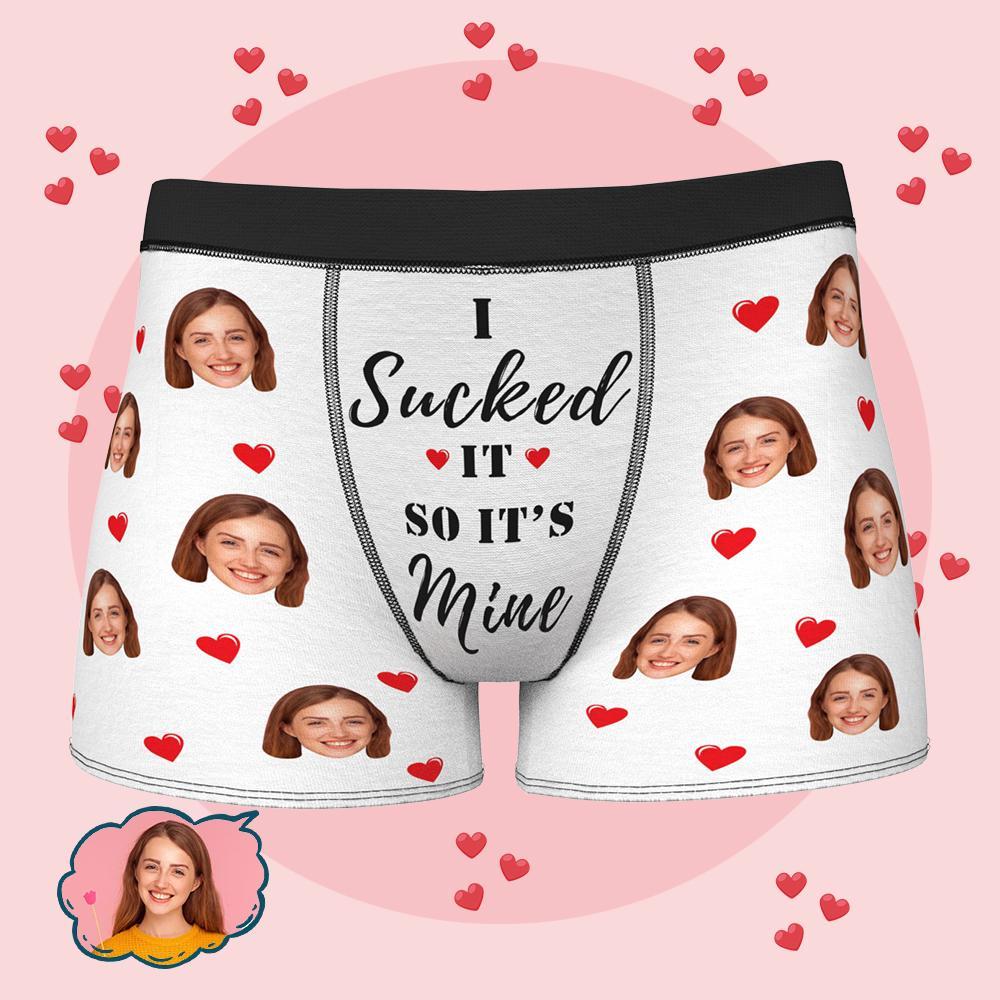 Custom Wife Or Girlfriend Face Boxers AR View - Personalized Couple Men's boxer briefs