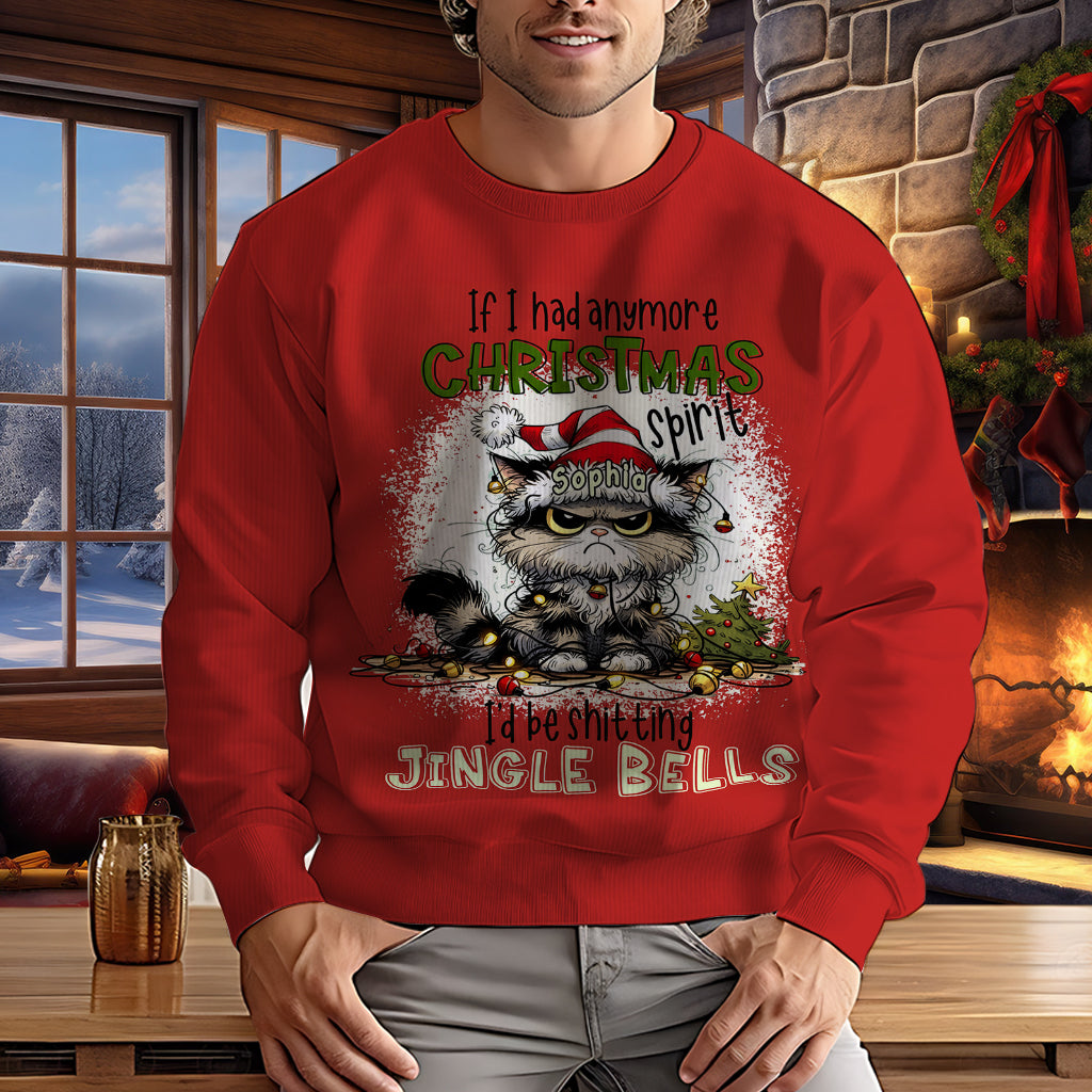 Christmas Spirit - Personalized Christmas Ugly Sweater