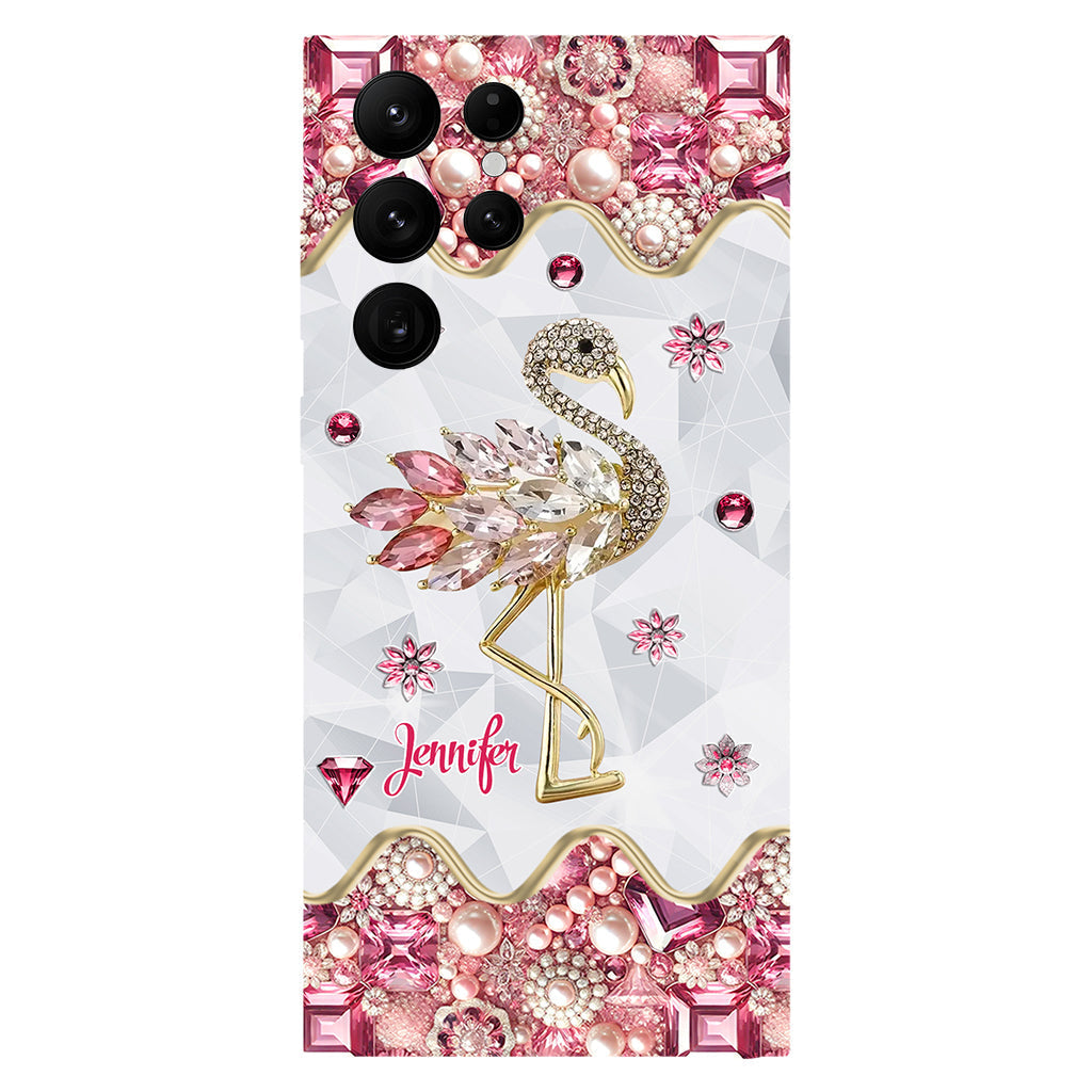 Just A Girl Who Loves Flamingos - Personalized Flamingo Full Print Phone Case