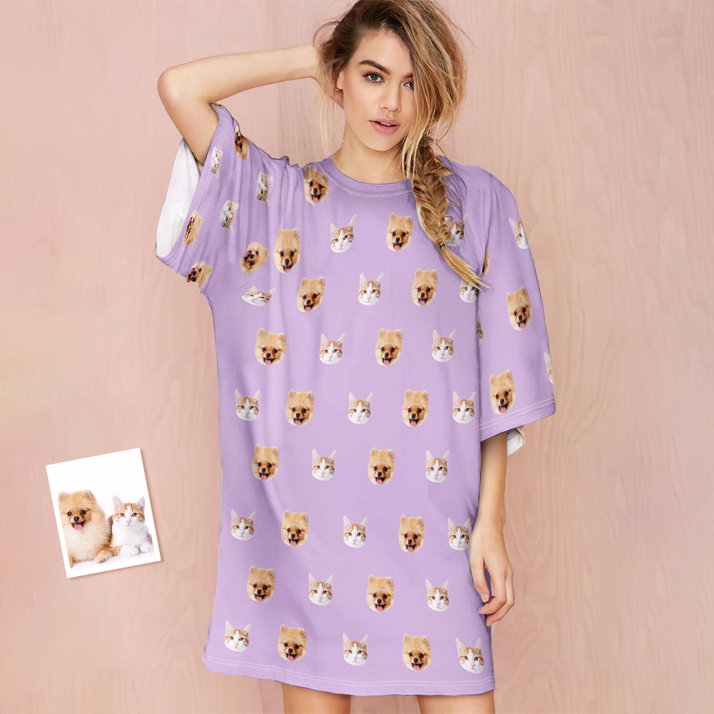Custom Photo Pet Nightdress - Personalized Dog Nightdress