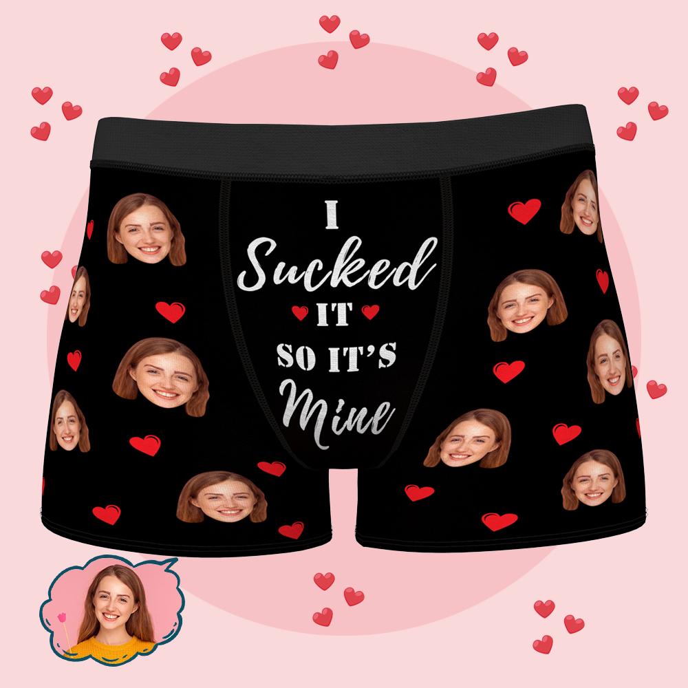 Custom Wife Or Girlfriend Face Boxers AR View - Personalized Couple Men's boxer briefs