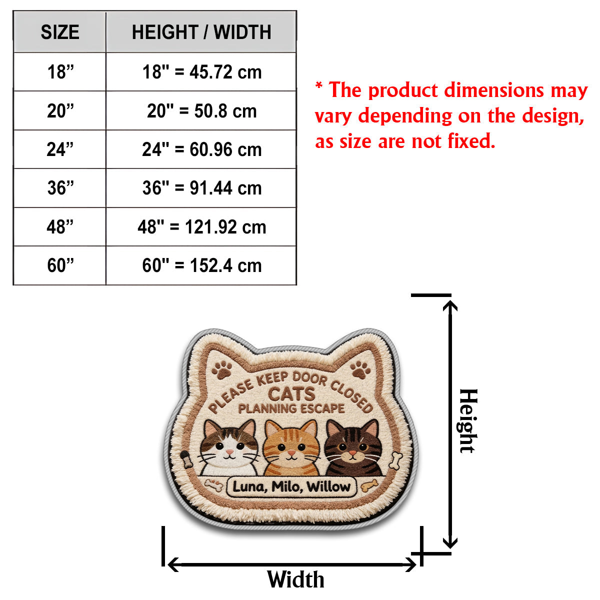 Custom Any Photo - Personalized Cat Non-Slip Tufted Rug