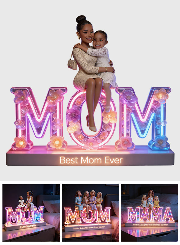 Custom Any Photo - Personalized Mother Acrylic LED Night Light