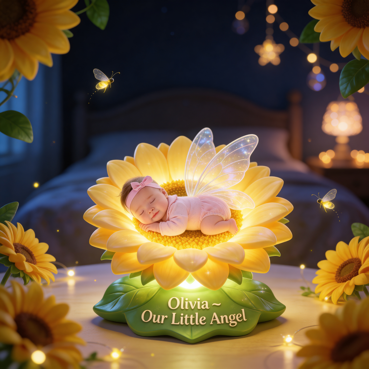 Gift for Your Little Angel - Personalized Kid Acrylic LED Night Light