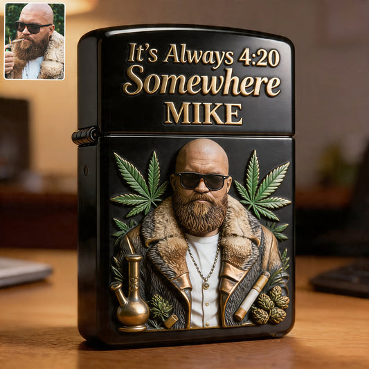 Cannabis Enthusiast, Custom From Any Photo - Personalized Weed Lighter